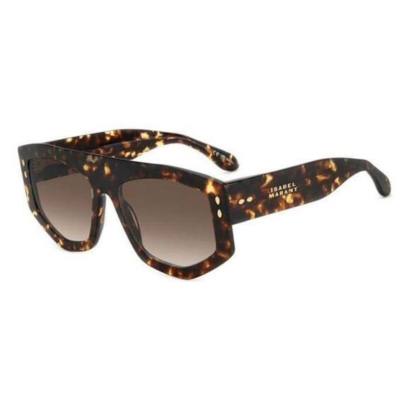 New ISABEL MARANT Havana Square IM 0154/S 086HA Sunglasses Women - Picture 1 of 5